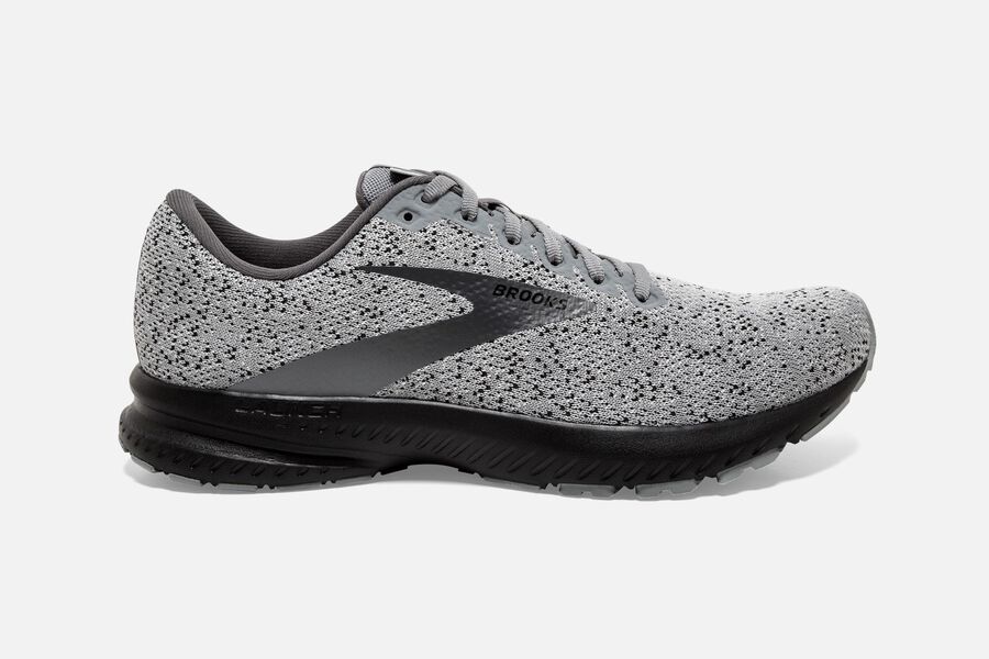 Brooks Launch 7 Mens Australia - Road Running Shoes - Grey/Black (096-OEXQN)